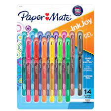 Paper Mate Inkjoy Gel 600st Stick Pens Medium Point 0 7 Mm Assorted Ink Colors Pack Of 14 Office Depot