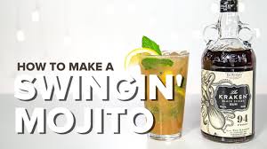 However, the bottle has a rendering of the actual giant squid with a reference to its scientific name, architeuthis dux. How To Make A Swingin Mojito Ft Kraken Spiced Rum Cocktailrecipe Kraken Youtube
