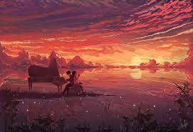 1920 x 1080 png 1721 кб. Your Lie In April Wallpaper Anime Sunset Piano Clouds Anime Boys Anime Girls Hd Wallpaper Wallpaperbetter