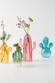 Cactus Vase Glass Cactus Decor Home Decor