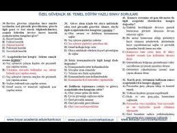 Özel güvenlik temel eğitim ve yenileme eğitimi sınav sonuçlarını görmek için tıklayınız. Ozel Guvenlik 88 Donem Temel Egitim Yazili Sinav Sorulari Youtube