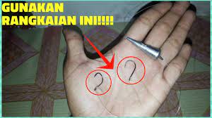 Cara Merangkai Mata Kail Untuk Mancing Ikan Baung Youtube