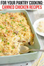 Canned Chicken Recipes For Your Pantry Cooking Can Chicken Recipes Thanksgiving Leftover Recipes Leftovers Recipes