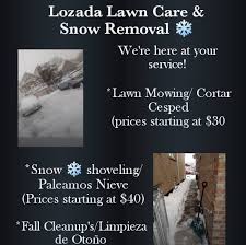 Through the years, we have with our service ranging from parking lot sweeping, seal coating and line striping to parking lot lighting repair, led replacement and snow removal, just. Lozada Lawn Care Snow Removal Home Facebook
