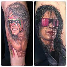 Macho man randy savage, hulk hogan, rowdy roddy piper, and the ultimate warrior. Wrestling Tattoos Startseite Facebook