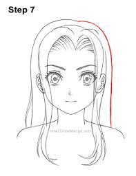 They could slip into looking too unkempt or overburdened by their hair. How To Draw A Manga Girl With Long Hair Front View Step By Step Pictures How 2 Draw Manga