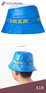 New Ikea Bucket Hat From Iconic Material Never Worn Ikea Bucket Hat Made From Iconic Material Height 3 Diameter 6 1 4 Yell Bucket Hat Hat Making Unisex
