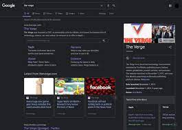 Google Is Testing A Dark Mode For Desktop Search The Verge