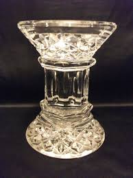 Free shipping, no sales tax, gift wrapping. 1 Waterford Crystal Lismore Pillar Candle Holder Candlestick Ireland Waterford Crystal Lismore Waterford Crystal Pillar Candle Holders