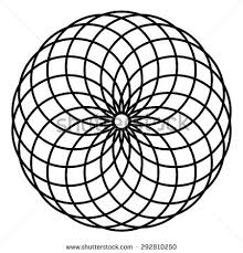 A spirograph is a toy that uses plastic cogs and coloured pens to create complex patterns. Elfinadesign S Portfolio On Shutterstock Geometric Coloring Pages Geometric Logo Design Spirograph