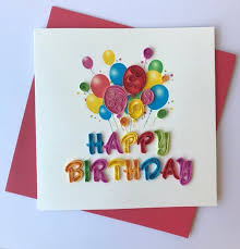 Happy Birthday Quilling Greeting Card Handmade Greeting Card Quilling Birthday Cards Greeting Cards Handmade Paper Quilling Patterns