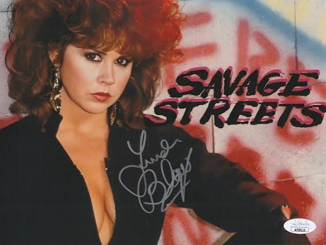 LINDA BLAIR Signed SAVAGE STREETS 8x10 Photo AUTHENTIC Autograph JSA COA  Cert