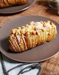 Cheese And Bacon Baked Potatoes Recipe In 2020 Baked Potato Recipes Recipes Potato Recipes