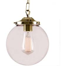 Enamel pendants store is one of the hottest stores on our web. Ceiling Pendant Light With Clear Glass Globe Shade On Gold Suspension