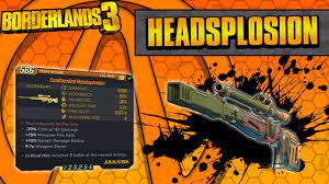 Borderlands 3 Headsplosion Legendary Weapon Guide Better Cobra Youtube