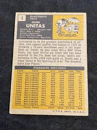 Buy guaranteed authentic johnny unitas memorabilia including autographed jerseys, photos, and more at www.sportsmemorabilia.com. Lot Vg 1971 Topps Johnny Unitas 1 Football Card Hof Baltimore Colts