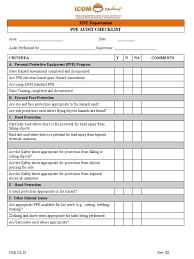 These jobs are best done during warm months, so make them part of your regular spring home maintenance routine. Ppe Audit Checklist Pdf