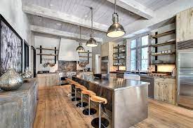 It's that these cabinets can work in both traditional as well as industrial and modern kitchens. 10 Rustic Kitchen Designs That Embody Country Life Industrial Style Kitchen Industrial Decor Kitchen Industrial Kitchen Design