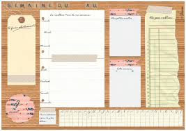 Modele De Menu De La Semaine A Imprimer Planning De Repas Sous Forme De Semainier Vierge Planning Vierge Semainier Semainier A Imprimer