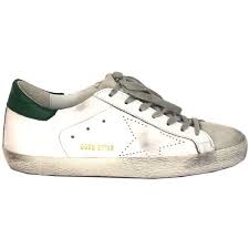 golden goose sneakers 275 liked on polyvore featuring shoes sneakers white green mens leather s white shoes men leather shoes men golden goose sneakers