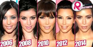 Here Comes The Plastic Bride Kim Kardashian Aging In Reverse Thanks To Plastic Su Kardashian Plastic Surgery Kim Kardashian Before Celebrity Plastic Surgery