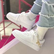 Women's high top canvas sneakers canvas shoes lace up white. Shop Nike Air Force 1 Women S Air Force 1 Dd1525 100 By Pinkmoca Buyma