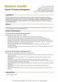 Conflict management and resolution is an important part of a property manager's job. Director Of Property Management Resume Samples Qwikresume