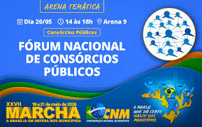 Fórum Nacional de Consórcios Públicos debate temas da administração municipal em programação na XXVII Marcha