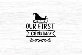 Custom listing two moms deer family ornament svg. Our First Christmas Graphic By Svg In Design Creative Fabrica