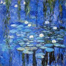 water lilies a la monet art print by joachim g pinkawa in 2021 monet art monet paintings paintings famous