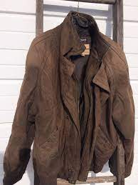 Georgetown Leather Bomber Jacket Vintage Mens Size L 40 42 Designer Coat Bomber Bomber Bomber Jacket Vintage Shearling Jacket Leather Bomber Jacket