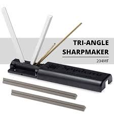 The spyderco sharpmaker is one of the most versatile knife sharpeners on the market today. Spyderco Tri Angle Sharpmaker Professional Knife Sharpener Set For Kitchen Knives And Pocket Knife Blade Repair And Finishing Includes Safety Rods Instructional Dvd Alumina Ceramic Stones 204mf Pricepulse