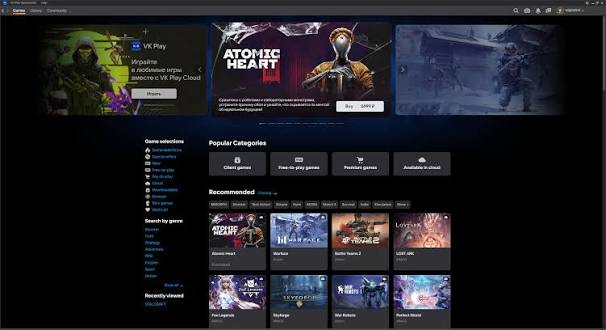 Installing the game in VK Play