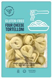 Fresh Gluten Free Four Cheese Tortelloni 6 Pack In 2020 Tortelloni Gluten Free Tortellini Foods With Gluten
