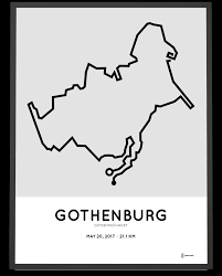 Det ordinarie göteborgsvarvet ställs in för andra året i rad. 2017 Goteborgsvarvet Print Sportymaps