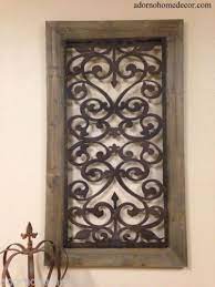 Large Metal Wood Wall Panel Antique Vintage Rustic Chic Industrial Unique Decor Iron Wall Decor Wooden Wall Decor Wood Wall Decor