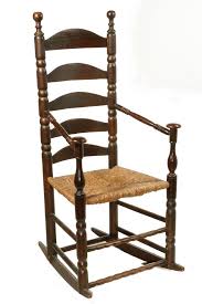 Pilgrim Era Chair Made Into Rocker 17th C Ladderback Armchair In Oak And Walnut Having Ball Finials Sausage Turnings Inclu Era Chairs Chair Antique Chairs
