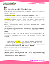 I Tempi Composti Dell Indicativo