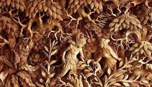 Setiap etnis di indonesia memiliki ragam hias pada kayu seperti pada kursi, tempat tidur, meja, dan bentuk kayu lainnya. Ragam Hias Pada Bahan Kayu