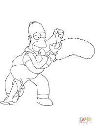 Homer And Marge Are Dancing Cartoon Coloring Pages Simpsons Drawings Coloring Pages