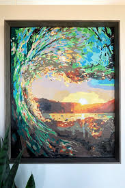 The easy to follow instructions will guide you through. Diy Paint By Numbers Art Surf At Sunset