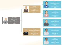 Horizontal Org Chart Templates Org Charting