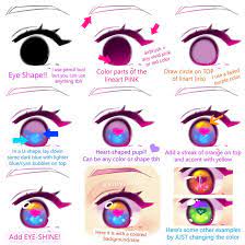 Colorful Eye Tutorial With Paint Tool Sai By Kittycouch Anime Eye Drawing Eye Drawing Eye Drawing Tutorials