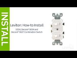 The electrical wiring can be configured for the switch to control an leviton presents: 6 Leviton Presents How To Install A Combination Device With Two Single Pole Switches Youtube Three Way Switch Light Switch Wiring Leviton
