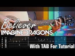 Believer Imagine Dragons Guitar Lesson Easy How To Play Acoustic Songs Chords Tutorial Youtube