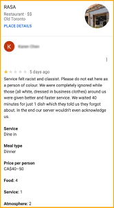 Toronto restaurant claps back at customer after accused of being racist