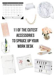 11 Of The Cutest Accessories To Spruce Up Your Work Desk Cute Desk Decor Office Desk Decor Work Desk