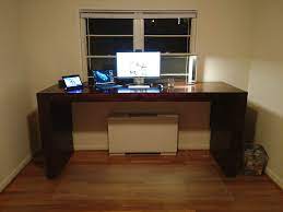 Raise your desk so you can stand while working. A Massive Adjustable Standing Desk From Scratch Hackaday