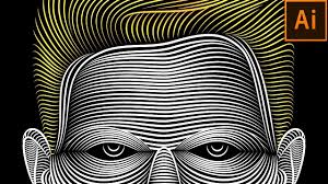 Illustrator Line Art Tutorial Face Line Art Line Art Line Art Vector Illustration Art