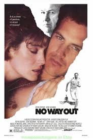 NO WAY OUT MOVIE POSTER BUS SHELTER SIZE 4 x6 Foot KEVIN COSTNER